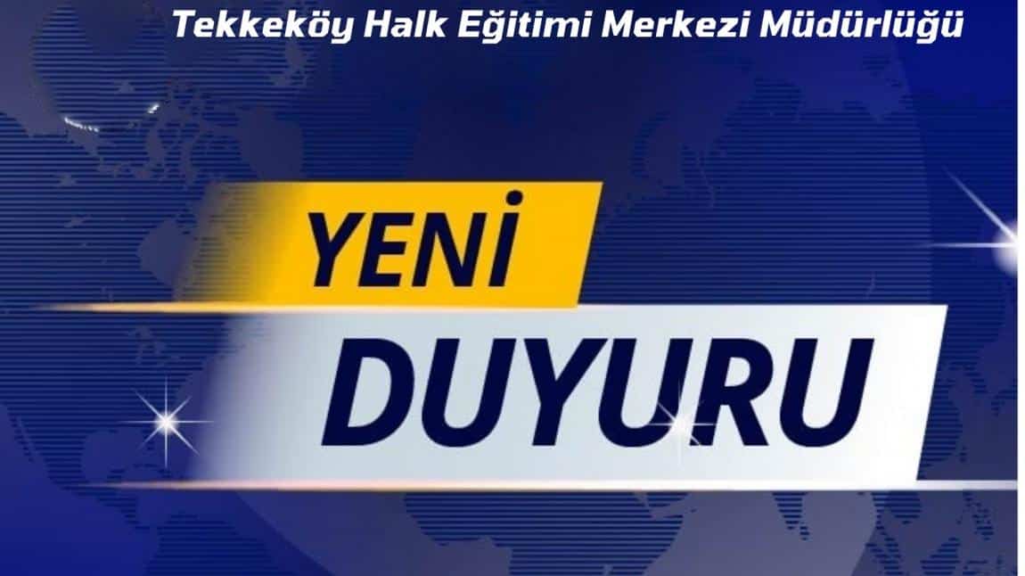 AÇIK ÖĞRETİM LİSESİ YEDEK SALON İŞLEMLERİ ÖNEMLİ DUYURU